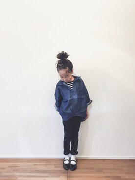 「H&M（エイチ・アンド・エム）のアイテム」を使った、yuyuemさん（キッズ・110cm）の春コーディネート