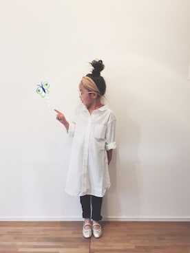 「H&M（エイチ・アンド・エム）のアイテム」を使った、yuyuemさん（キッズ・110cm）の春コーディネート