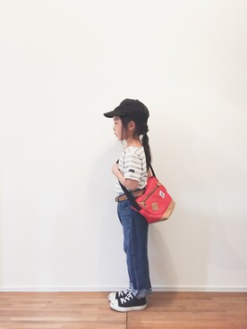 「GU（ジーユー）のアイテム」を使った、yuyuemさん（キッズ・110cm）の春コーディネート