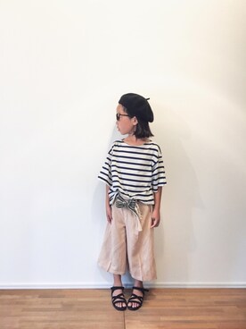 「H&M（エイチ・アンド・エム）のアイテム」を使った、yuyuemさん（キッズ・110cm）の夏コーディネート