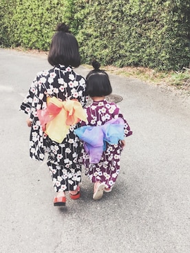 「Handmade（ハンドメイド）のアイテム」を使った、yuyuemさん（キッズ・110cm）の夏コーディネート