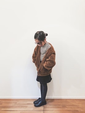 「UNIQLO（ユニクロ）のアイテム」を使った、yuyuemさん（キッズ・120cm）の秋コーディネート