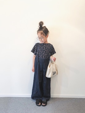 「CIAOPANIC TYPY（チャオパニックティピー）のアイテム（シューズ）」を使った、yuyuemさん（キッズ・120cm）の春コーディネート