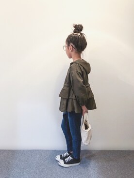 「CIAOPANIC TYPY（チャオパニックティピー）のアイテム（その他アウター）」を使った、yuyuemさん（キッズ・120cm）の秋コーディネート