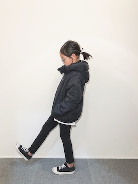 「CIAOPANIC TYPY（チャオパニックティピー）のアイテム（その他アウター）」を使った、yuyuemさん（キッズ・120cm）の冬コーディネート