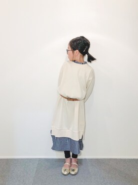 「CIAOPANIC TYPY（チャオパニックティピー）のアイテム（ワンピース/ドレス）」を使った、yuyuemさん（キッズ・120cm）の冬コーディネート