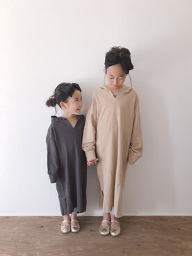 「CIAOPANIC TYPY（チャオパニックティピー）のアイテム（ワンピース/ドレス）」を使った、yuyuemさん（キッズ・120cm）の春コーディネート