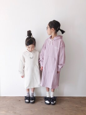 「CIAOPANIC TYPY（チャオパニックティピー）のアイテム（ワンピース/ドレス）」を使った、yuyuemさん（キッズ・120cm）の春コーディネート