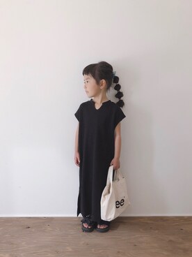 「CIAOPANIC TYPY（チャオパニックティピー）のアイテム（ワンピース/ドレス）」を使った、yuyuemさん（キッズ・100cm）の春コーディネート