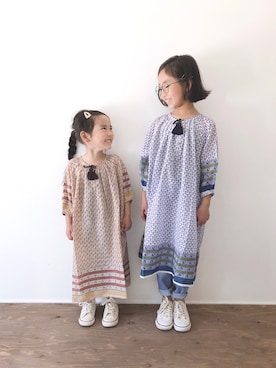 「CIAOPANIC TYPY（チャオパニックティピー）のアイテム（ワンピース/ドレス）」を使った、yuyuemさん（キッズ・120cm）の春コーディネート