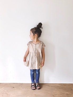 yuyuemさん（キッズ・100cm）の夏コーディネート