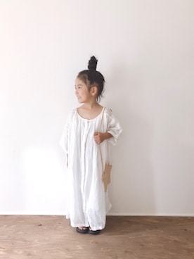 「CIAOPANIC TYPY（チャオパニックティピー）のアイテム（ワンピース/ドレス）」を使った、yuyuemさん（キッズ・104cm）の夏コーディネート