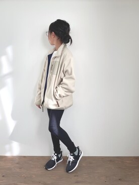 「CIAOPANIC TYPY（チャオパニックティピー）のアイテム（ブルゾン）」を使った、yuyuemさん（キッズ・130cm）の冬コーディネート