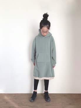 「CIAOPANIC TYPY（チャオパニックティピー）のアイテム（ワンピース/ドレス）」を使った、yuyuemさん（キッズ・130cm）の冬コーディネート