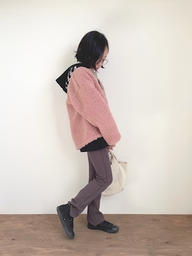 「CIAOPANIC TYPY（チャオパニックティピー）のアイテム（ブルゾン）」を使った、yuyuemさん（キッズ・130cm）の冬コーディネート