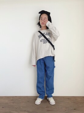 「アイテム（ヘアバンド）」を使った、yuyuemさん（キッズ・139cm）の冬コーディネート