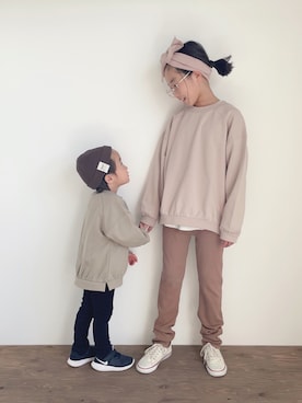 「CIAOPANIC TYPY（チャオパニックティピー）のアイテム（帽子）」を使った、yuyuemさん（キッズ・139cm）の冬コーディネート