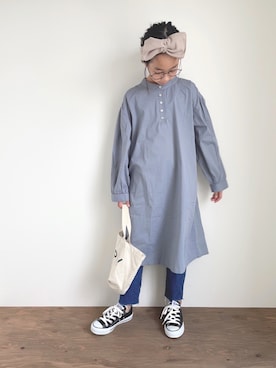 「CIAOPANIC TYPY（チャオパニックティピー）のアイテム（ワンピース/ドレス）」を使った、yuyuemさん（キッズ・139cm）の春コーディネート
