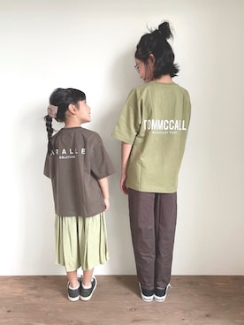 「色違いコーデ」｜yuyuemさん（キッズ・139cm）の春コーディネート