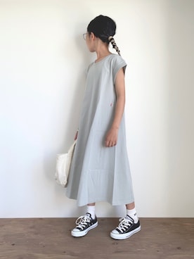 「CIAOPANIC TYPY（チャオパニックティピー）のアイテム（ワンピース/ドレス）」を使った、yuyuemさん（キッズ・142cm）の春コーディネート