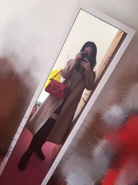 「JW Anderson（ジェイダブリューアンダーソン）のアイテム（ショルダーバッグ）」を使った、____more___さん（レディース・170cm）の冬コーディネート