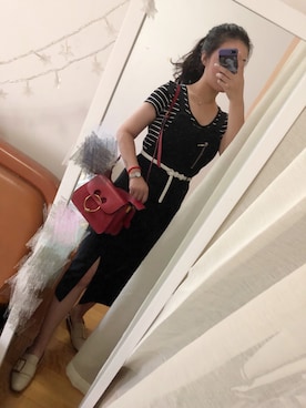 「JW Anderson（ジェイダブリューアンダーソン）のアイテム（ショルダーバッグ）」を使った、____more___さん（レディース・170cm）の秋コーディネート