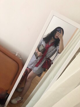 「JW Anderson（ジェイダブリューアンダーソン）のアイテム（ショルダーバッグ）」を使った、____more___さん（レディース・170cm）の秋コーディネート