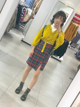 「merry jenny（メリージェニー）のアイテム（ブーティ）」を使った、👿タマ子さん（レディース・158cm）の春コーディネート