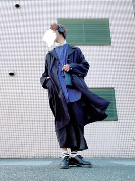 「UNIQLO（ユニクロ）のタートルネックT（長袖）（Tシャツ/カットソー）」を使った、どぅーさん（メンズ・180cm）の秋コーディネート