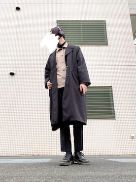 「semantic design（セマンティックデザイン）のアイテム（ジャケット/アウター）」を使った、どぅーさん（メンズ・180cm）の冬コーディネート