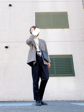 ベストを使った 黒パンツ のメンズ人気ファッションコーディネート Wear