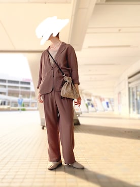 「HARE（ハレ）のアイテム（スリッポン）」を使った、どぅーさん（メンズ・180cm）の夏コーディネート