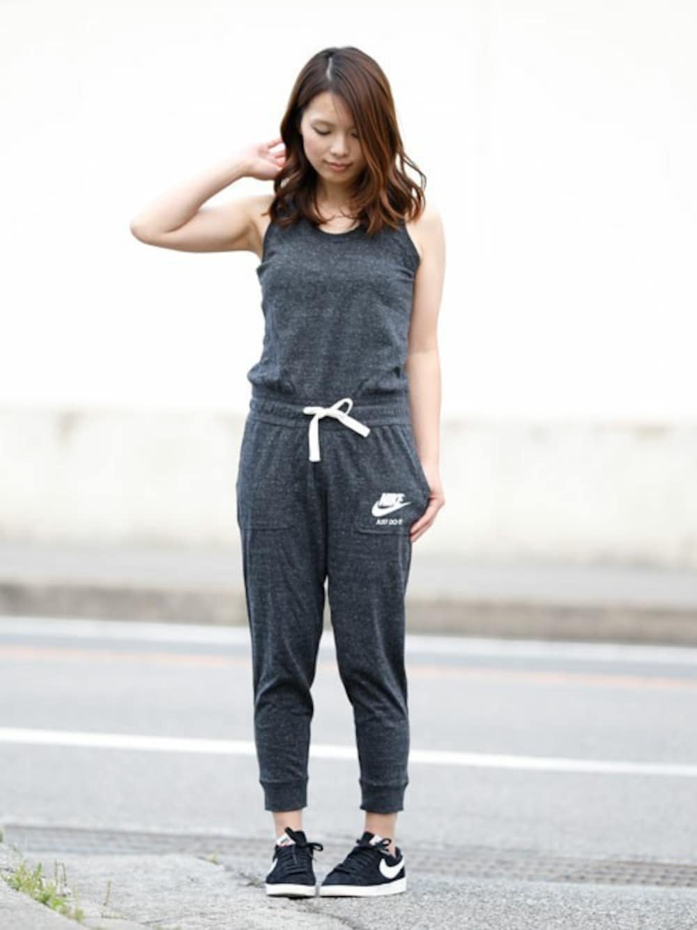 NIKEのサロペット/オーバーオール（ブラック系）を使った人気