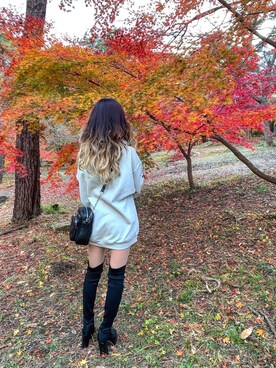 「EGOIST（エゴイスト）のアイテム（ブーツ）」を使った、cocoさん（レディース・162cm）の春コーディネート