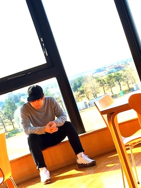「勉強スタイル」｜まさきんぐさん（メンズ・174cm）の冬コーディネート