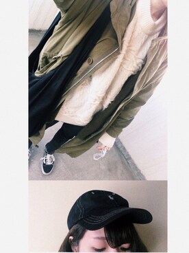 「zucca」｜「アイテム（モッズコート）」を使った、みいさん（レディース・167cm）の冬コーディネート