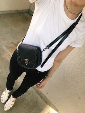 「UNIQLO（ユニクロ）のWOMEN ウルトラストレッチジーンズ（デニムパンツ）」を使った、みいさん（レディース・167cm）の夏コーディネート