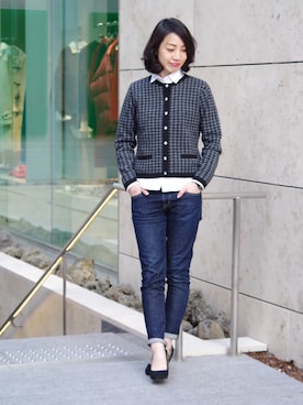 Emmaさん（レディース・161cm）の冬コーディネート