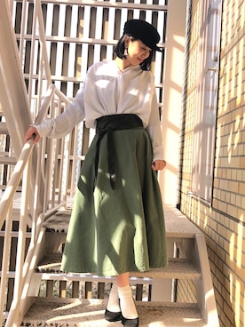 Emmaさん（レディース・161cm）の冬コーディネート