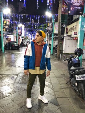「PULL&BEAR（プルアンドベア）のアイテム（帽子）」を使った、hot_chenさん（メンズ・166cm）の春コーディネート