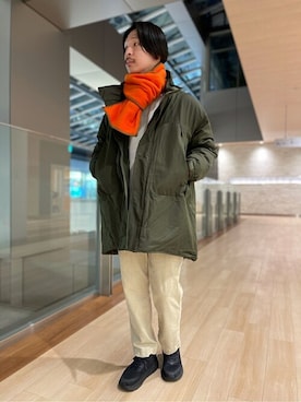 「417 EDIFICE（フォーワンセブンエディフィス）のアイテム（モッズコート）」を使った、TOGOさん（メンズ・173cm）の冬コーディネート