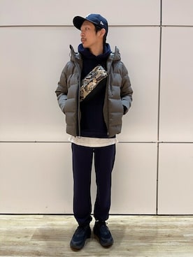 「417 EDIFICE（フォーワンセブンエディフィス）のアイテム（ダウンジャケット/コート）」を使った、TOGOさん（メンズ・173cm）の冬コーディネート