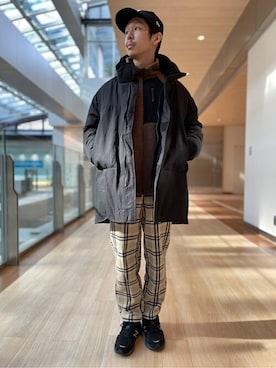 「417 EDIFICE（フォーワンセブンエディフィス）のアイテム（モッズコート）」を使った、TOGOさん（メンズ・173cm）の冬コーディネート