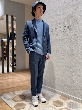 「417 EDIFICE（フォーワンセブンエディフィス）のアイテム（帽子）」を使った、TOGOさん（メンズ・173cm）の冬コーディネート