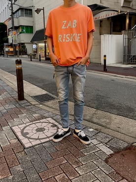 「NAISSANCE（ネサンス）のアイテム（トップス）」を使った、neotinさん（メンズ・178cm）の夏コーディネート