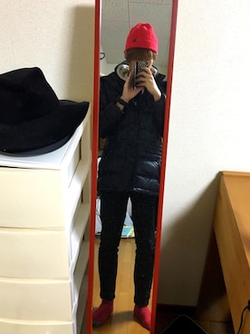 「Right-on（ライトオン）のアイテム（ダウンジャケット/コート）」を使った、SHOTAROさん（メンズ・178cm）の冬コーディネート