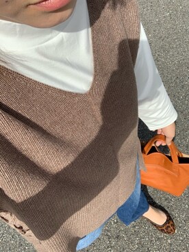 「着たいものを着る」｜「アイテム（バレエシューズ）」を使った、erer6さん（レディース・159cm）の秋コーディネート