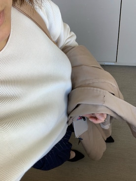 「ぽっちゃりコーデ」｜「アイテム（トレンチコート）」を使った、erer6さん（レディース・159cm）の秋コーディネート