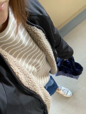 「着たいものを着る」｜「アイテム（ブルゾン）」を使った、erer6さん（レディース・159cm）の秋コーディネート