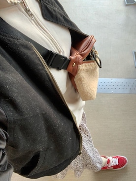 「ぽっちゃりコーデ」｜「アイテム（MA-1）」を使った、erer6さん（レディース・159cm）の秋コーディネート